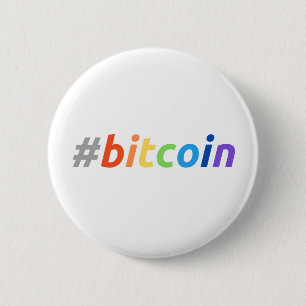 Bitcoin Rainbow 6 Cm Round Badge