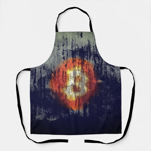 Bitcoin Resilient Art Apron (Front)