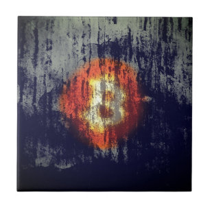 Bitcoin Resilient Art Ceramic Tile