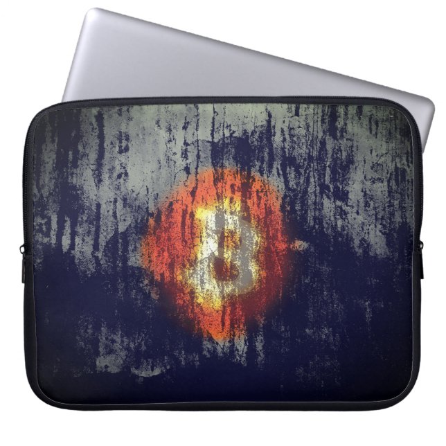 Bitcoin Resilient Art Laptop Sleeve (Front)