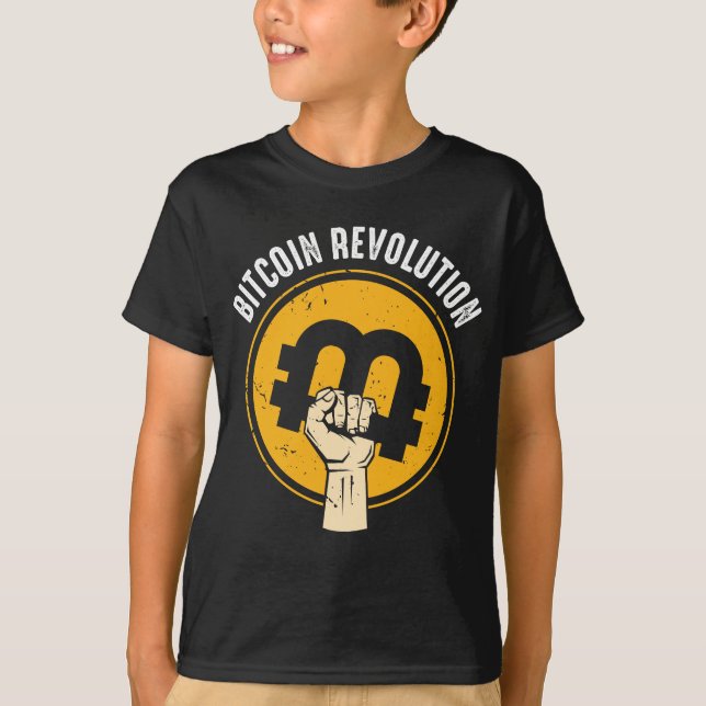 Bitcoin Revolution Cryptocurrency Trader Virtual C T-Shirt (Front)