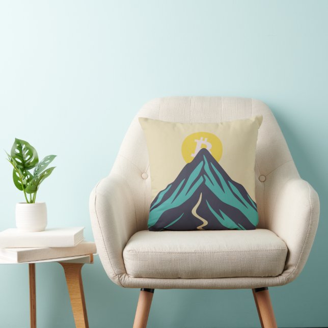 Bitcoin Rising (Style: Aged) Cushion (Chair)