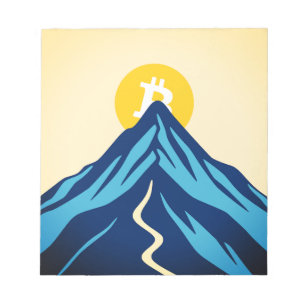 Bitcoin Rising (Style: Bright) Notepad