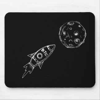 BITCOIN ROCKET MOUSE PAD