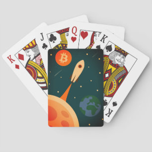 Bitcoin Rocket Playing Cards