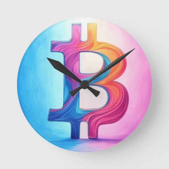 Bitcoin Round Clock (Front)