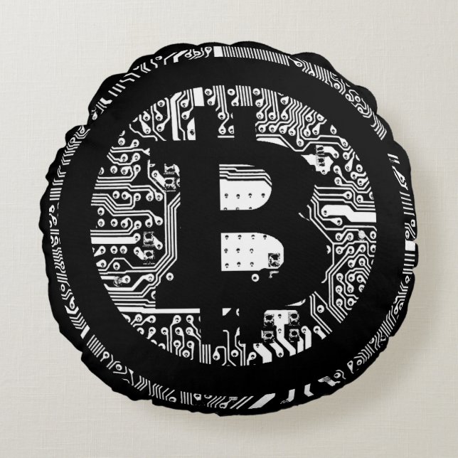 Bitcoin Round Cushion (Front)
