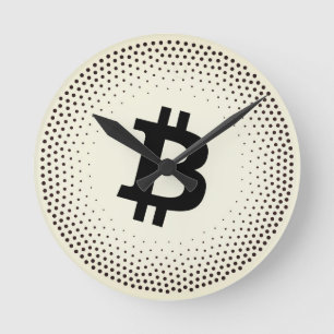 Bitcoin Sat Dots Round Clock