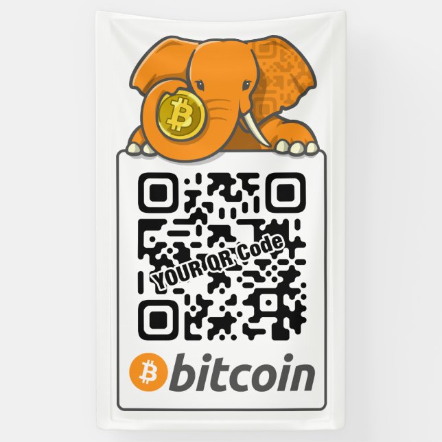 Bitcoin Sign QR Customize (Vertical)
