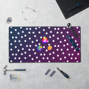 Bitcoin Solar System Desk Mat