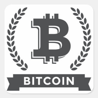 Bitcoin square stickers