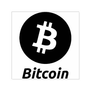 Bitcoin Stamp Self Inking Rubber many colours