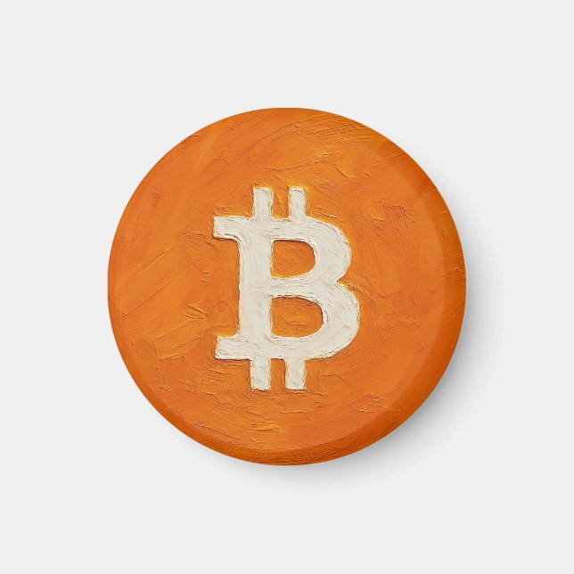 Bitcoin Standard (Oil, Style: 1) Magnet (Front)