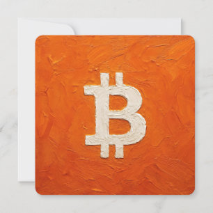 Bitcoin Standard (Oil, Style: 2) Holiday Card
