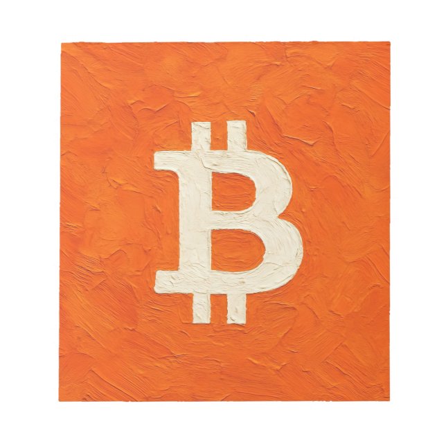 Bitcoin Standard (Oil, Style: 4) Notepad (Front)