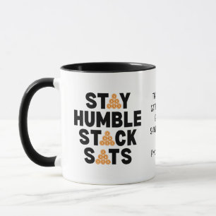 Bitcoin STAY HUMBLE STACK SATS Crypto Investor Mug