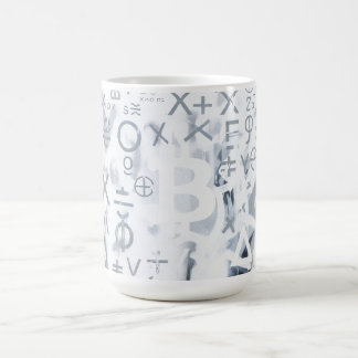 Bitcoin Street Art (White Painting No. 5) Coffee Mug