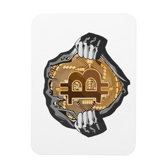 Bitcoin Super Hero Magnet (Vertical)