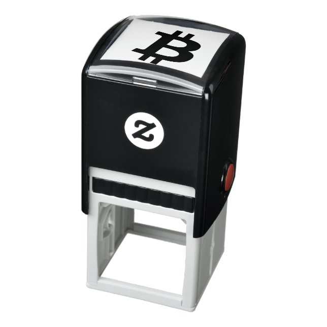 Bitcoin Symbol Self Inking Rubber Stamp ₿ (Product)