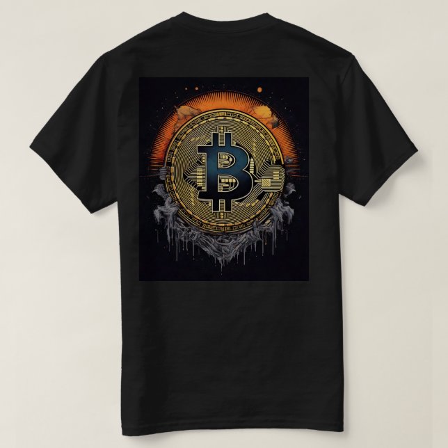 BITCOIN T shirt for cryptocurrency lover (Design Back)