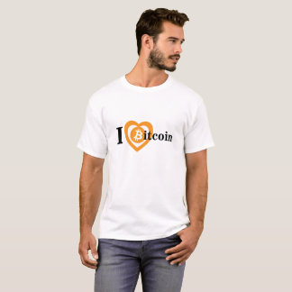 bitcoin T-shirt I love bitcoin