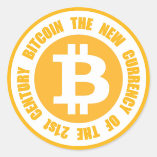 Bitcoin The New Currency Of The 21st Century Classic Round Sticker