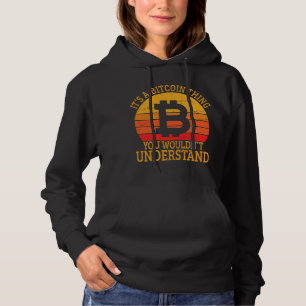 Bitcoin Thing Vintage Golden Bitcoin Crypto Curren Hoodie