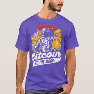 Bitcoin to the Moon Astronaut Crypto Hodl T-Shirt