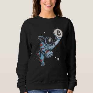 Bitcoin to the moon Astronaut Sweatshirt