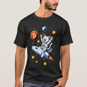 Bitcoin to The Moon Cat T-Shirt