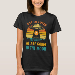 Bitcoin To The Moon Crypto Blockchain Cryptocurren T-Shirt
