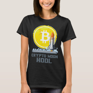 Bitcoin To The Moon Crypto Currency Hodl T-Shirt