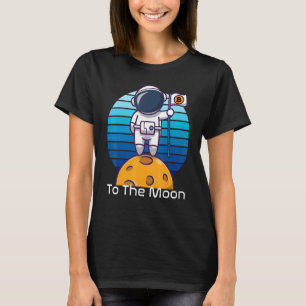 Bitcoin To The Moon Hodl Astronaut Nft Defi Crypto T-Shirt