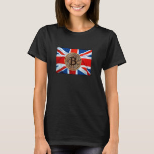 Bitcoin UK United Kingdom Flag Crest Symbol Nation T-Shirt