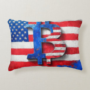 Bitcoin USA Decorative Cushion