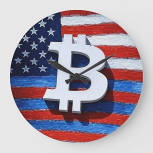 Bitcoin USA Large Clock