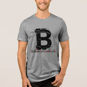 Bitcoin Volatility Candlestick Chart Crypto Tradin Tri-Blend Shirt