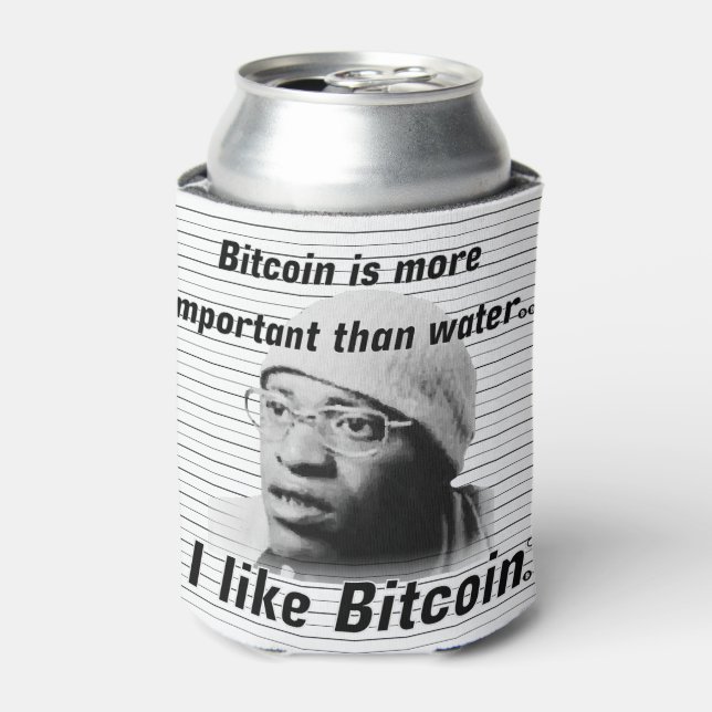 Bitcoin Warrior Can Cooler (Can Front)