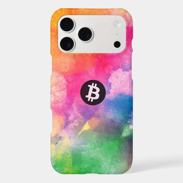 Bitcoin Watercolor (Style 1 - Genesis) (Back)