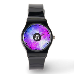 Bitcoin Watercolor (Style 2 - Miami) Watch
