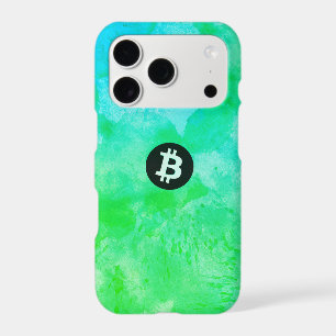 Bitcoin Watercolor (Style $ - Green Day)