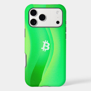 Bitcoin Wave (Green, White ₿)