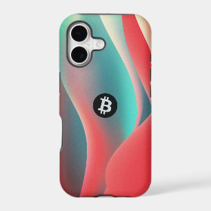 Bitcoin Wave (Retro Orange Cyan)