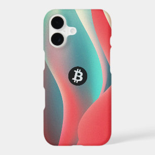 Bitcoin Wave (Retro Orange Cyan)