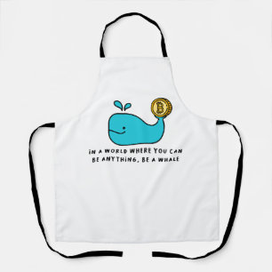 Bitcoin Whale Crypto Investor & BTC Trading Design Apron
