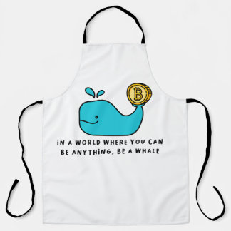 Bitcoin Whale Crypto Investor & BTC Trading Design Apron