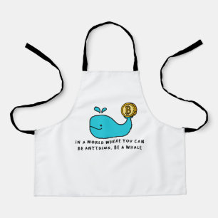 Bitcoin Whale Crypto Investor & BTC Trading Design Apron