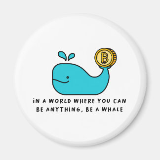 Bitcoin Whale Crypto Investor & BTC Trading Design Magnet