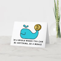 Bitcoin Whale Funny Crypto Investor Cartoon Design