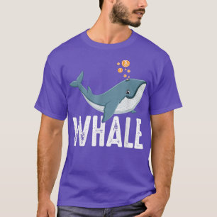 Bitcoin Whale Rich Cryptocurrency To The Moon  T-Shirt